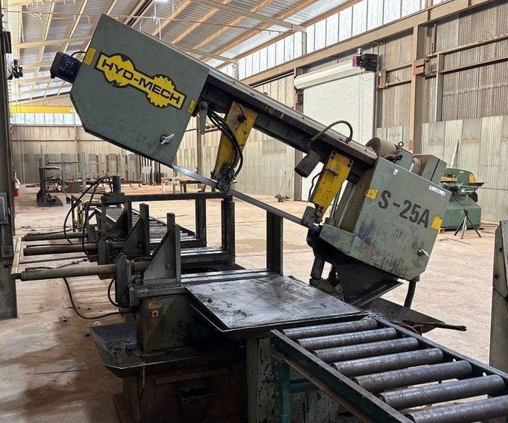 18" X 27" HYDMECH MODEL #S25-A HORIZONTAL SWIVEL MITER AUTOMATIC BAND SAW : YOBRO #25047