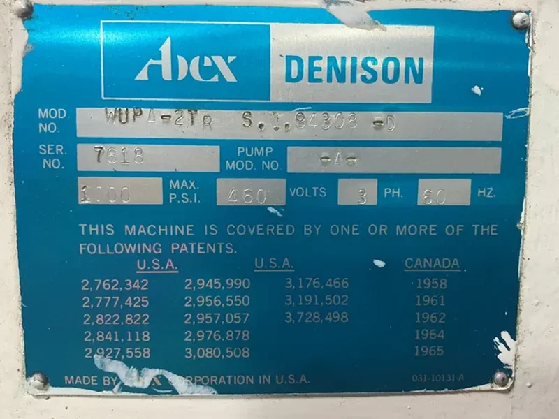 DENISON MULTIPRESS   -  WUPA-2TR  SO94308-D