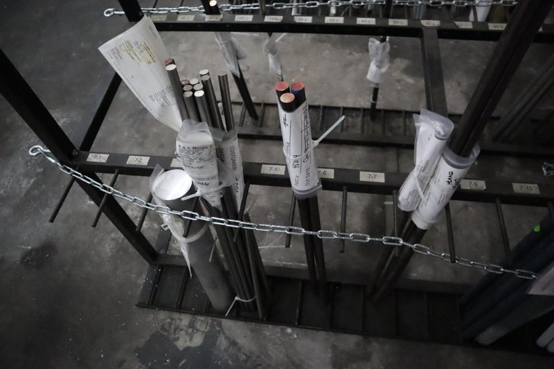 Vertical Material Storage Rack with CONTENTS- Auction Item