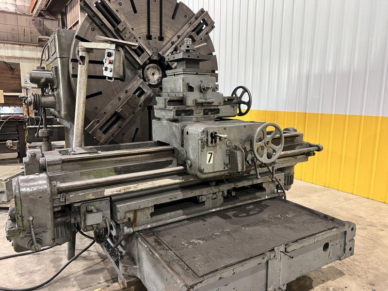 120&quot; SWING CRAVEN HEAVY DUTY FACING T-LATHE: STOCK #21007