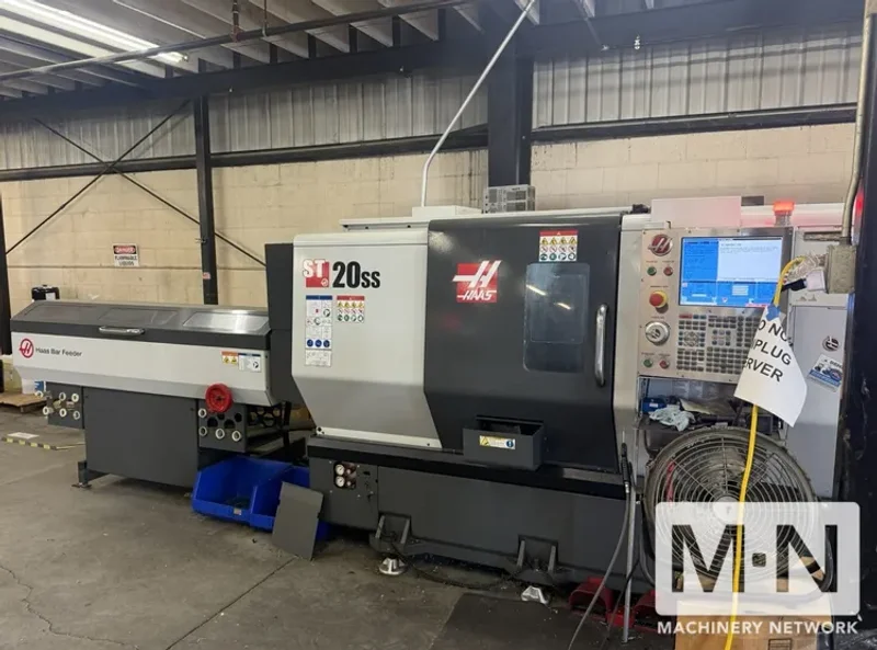 HAAS ST-20SS CNC Lathe, 2016 -  Live Tooling, Barfeed