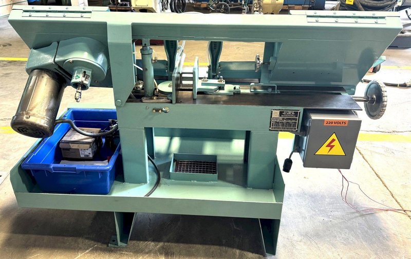 10" x 16" W.F. Wells Horizontal Band Saw L-10, 11" Rounds, 2 HP, Reconditioned