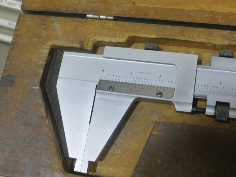 Scherr Tumico No  16 Vernier Caliper w Original Wood Box- Auction Item