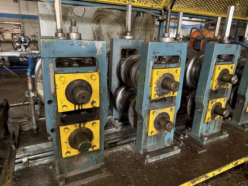 12 STAND X 2" ARBOR X 12" ROLLSPACE BRADBURY STUD MILL/ROLLFORMING LINE. STOCK # 0759026