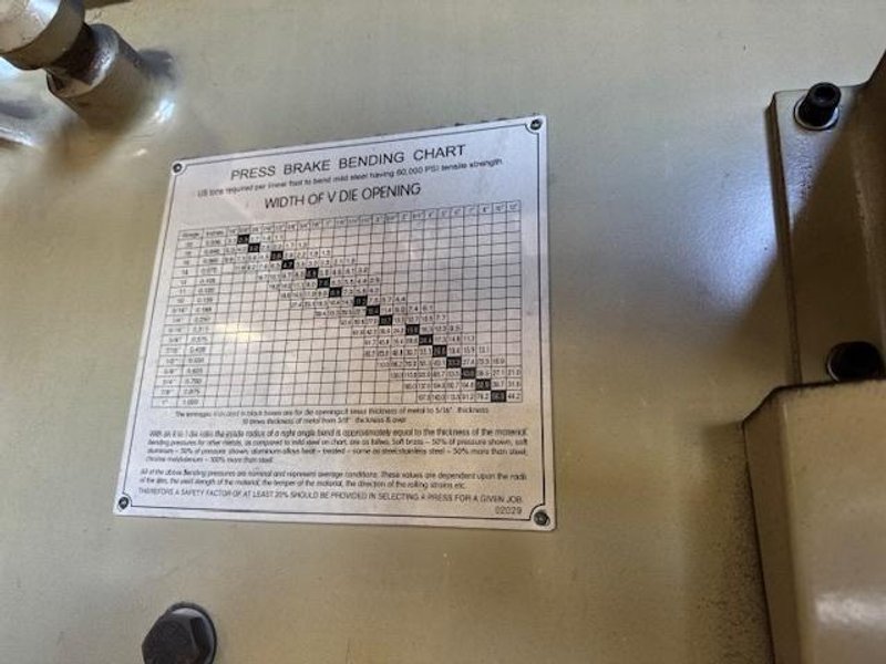 1/2″ x 10′ Standard AS Series Hydraulic Shear, 2005 – Backgauge