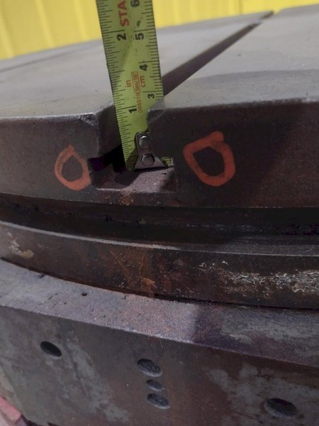 37&quot; ROUND TROYKE T-SLOTTED MANUAL POSITIONING ROTARY TABLE: STOCK #22457