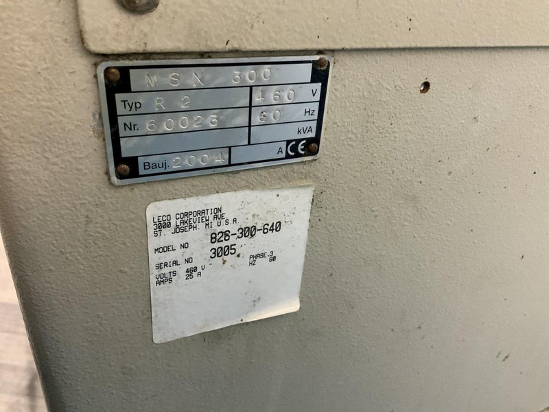 14" LECO MODEL MSX 300 METALLOGRAPHIC ABRASIVE CUTOFF SAW: STOCK #81215