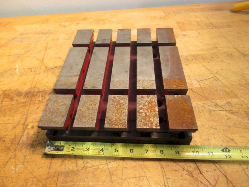 T-Slotted Fixture Plate 12"x10"x2-3/8"- Auction Item