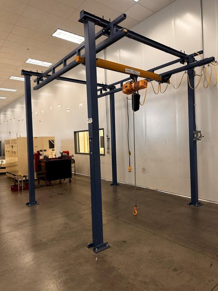 2000LB X 115" GORBEL FREE STAND BRIDGE CRANE: STOCK #81126