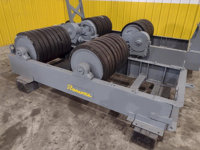 120 TON (240,000 LBS) RANSOME PANDJIRIS POWERED TANK TURNING ROLLS, POWER &amp; IDLER: STOCK #23143