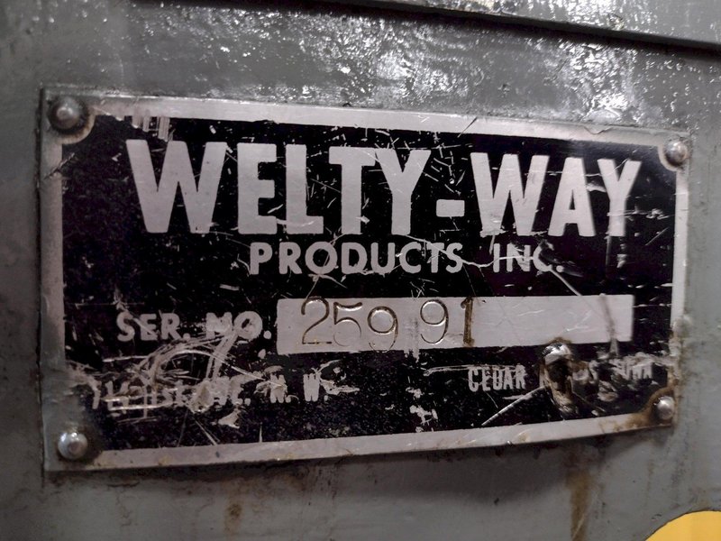 8" WELTY WAY HVAC PIPE COLLAR MAKING MACHINE: STOCK #17019