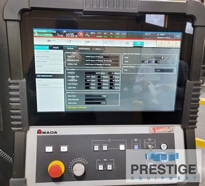 Amada LCG3015AJ 4KW Fiber Laser with ASFH Compact Load Unload &amp; Tower Storage System