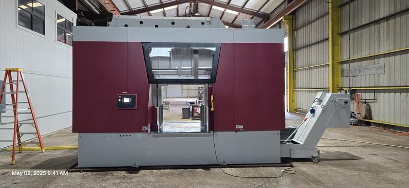 41.7″ x 41.7″ H Behringer HBE1060A Horizontal Automatic Band Saw, 2022 – Conveyor