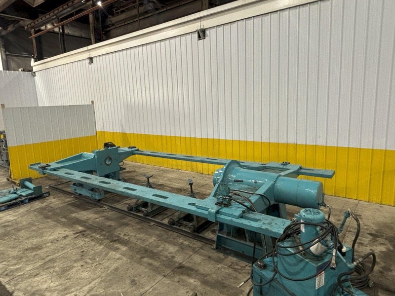 500 TON DRILL QUIP HORIZONTAL HYDRAULIC WHEEL PRESS WITH VICKERS HYDRAULIC UNIT: STOCK #23422