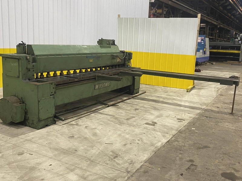 10' X 1/4" WYSONG MODEL #1025 MECHANICAL POWER SQUARING SHEAR: STOCK #20267