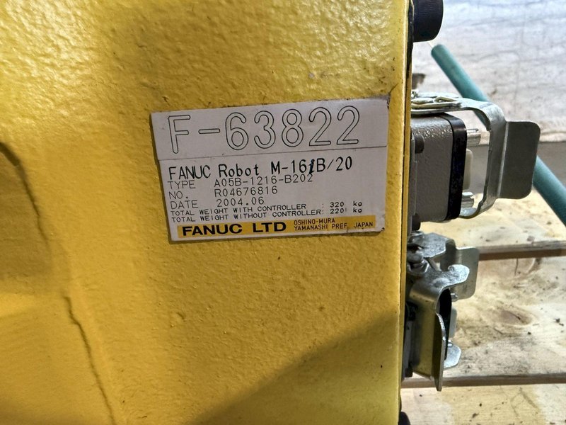 FANUC M-6iB/20 6 AXIS ROBOT W/ R-J3IB CONTROLLER. STOCK # 1005724