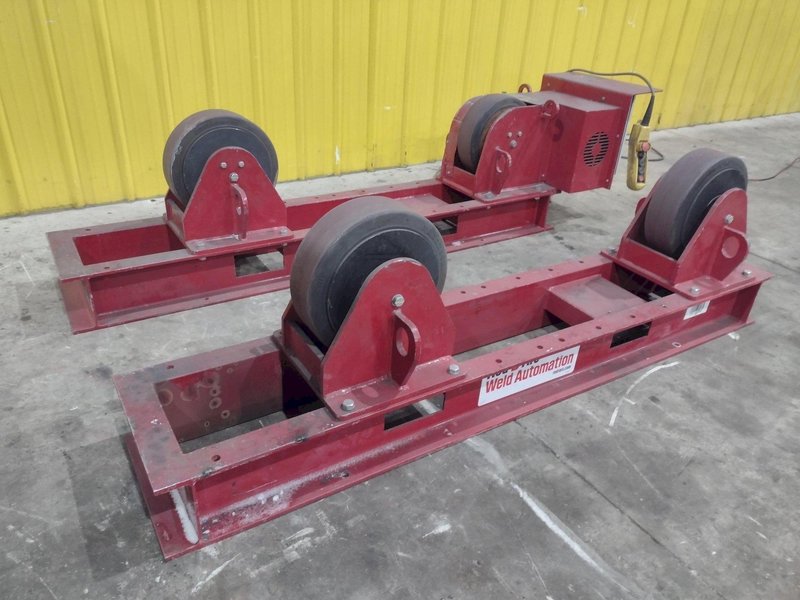 10,000 LB 5 TON RED-D-ARC MODEL #CR5 TANK TURNING ROLLS, POWER &amp; IDLER 110V POWER: YOBRO #24746