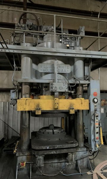 1000 TON WILLIAMS &amp; WHITE HYDRAULIC 4-POST PRESS: STOCK #18310