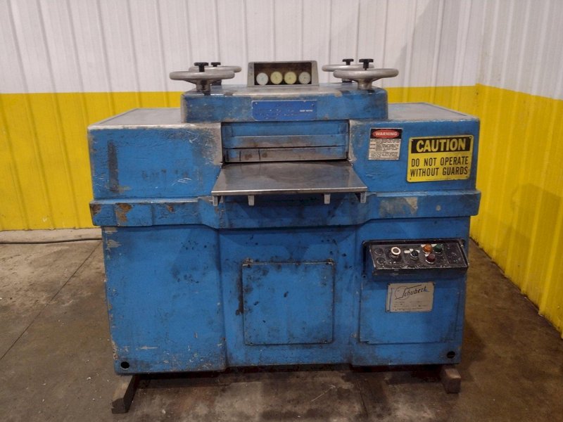 20"  X .078" SCHUBERT 19 ROLL MODEL WM2/500 COIL STRIP STRAIGHTENER PRECISION LEVELER: YOBRO #24983