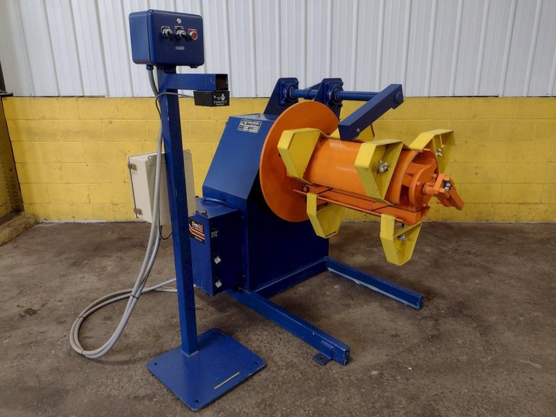 2500 LBS X 24&quot; COE MODEL #CPRP02524 MOTORIZED COIL REEL UNCOILER STOCK #3079