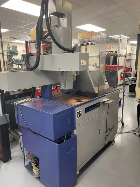 Perseo Erie 430i Drillmate CNC EDM, 2012 – 22 Station Tool Changer, PC Based CNC Controller, De-Ionized Water Filtration System, Transformer