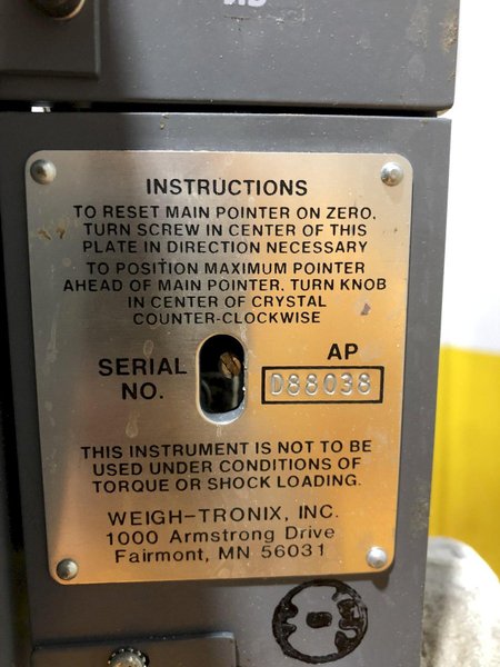 50,000 LBS X 10&quot; DILLON AP SERIES DYNAMOMETER CRANE SCALE: STOCK #17244