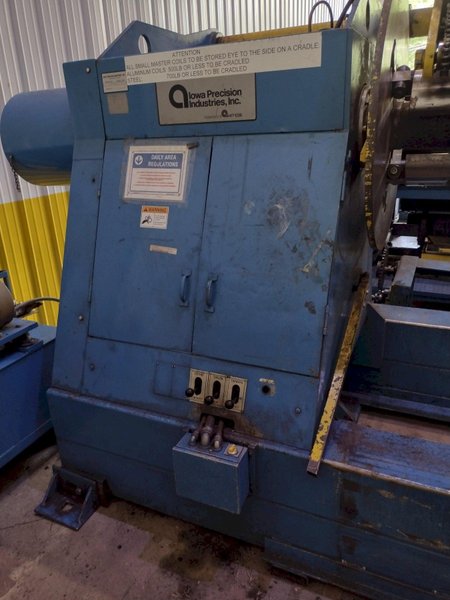 60" x 14 GA X 20,000 LB IOWA PRECISION MODEL #SLR6014-2.5 SLITTING CUT TO LENGTH COIL SLEAR LINE: YOBRO #26015