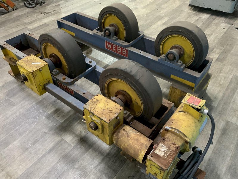 12,000 LB. WEB MODEL S165 TANK TURNING ROLL SET: STOCK #80910