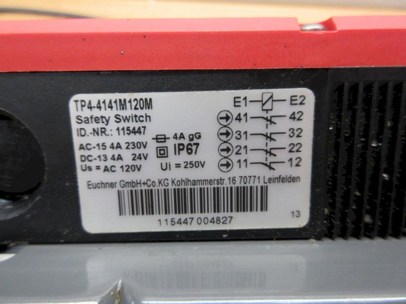 Used Haas 32-1095 CE DOOR INTERLOCK ASSY B (NO KEY) W/ Mounting Bracket &amp; Cable