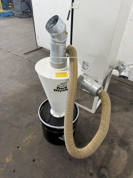 CYCLONE SAND BLAST CABINET W/ DUST COLLECTOR. STOCK # 0236325.