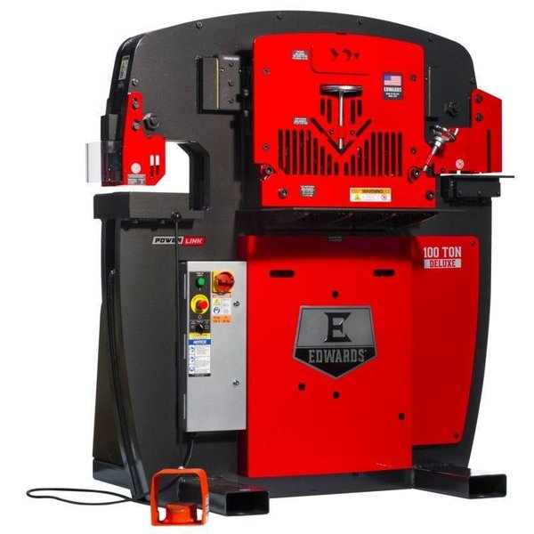 100 Ton Brand New Edwards  Deluxe Ironworker, 2025- W/Powerlink System, 5 Loaded Workstations