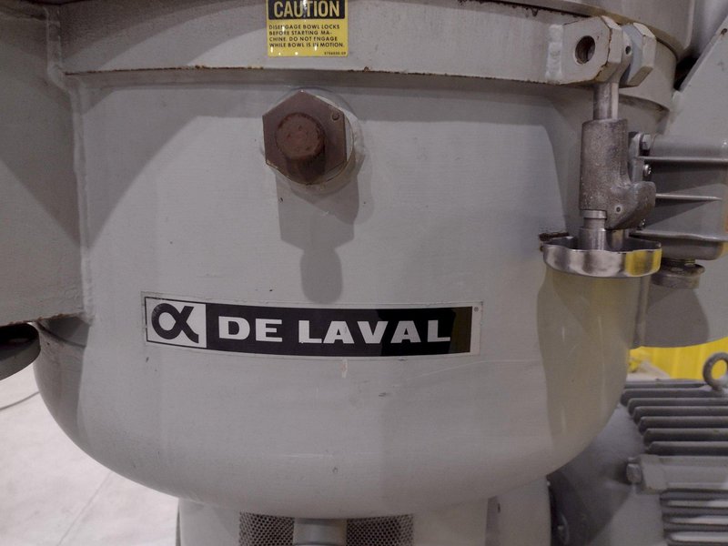 40 HP X 4,100 RPM DE-LAVAL MODEL #B214A CENTRIFUGAL PURIFIER &amp; SEPERATOR: STOCK #20207
