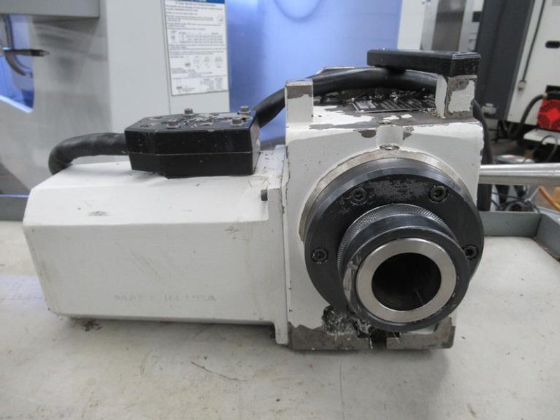 Haas HA5C Programmable Rotary Table, 5C Lever Collet Closer, Brush Drive Motor, Cable and Connector