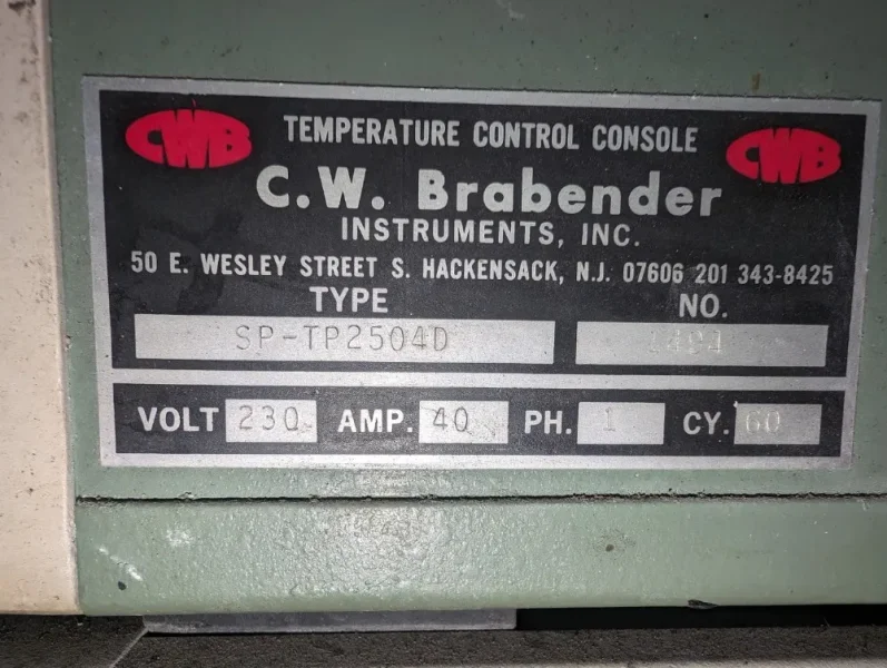 BRABENDER PLASTICORDER