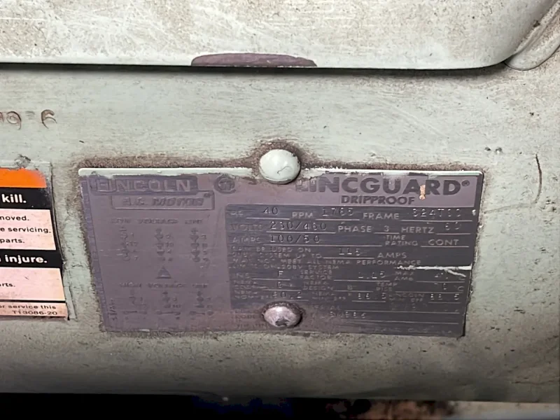 SULLAIR 115/125 PSIG AIR COMPRESSOR  -  10-40 AC/AC