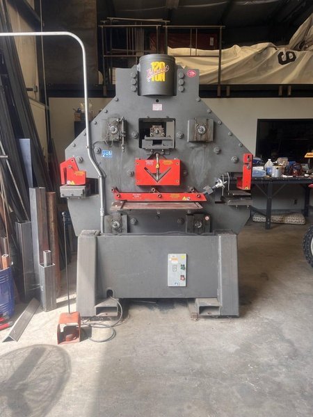 120 Ton Edwards Ironworker, 2011 – Notcher, Press Brake Attachment **Single Phase 220v **