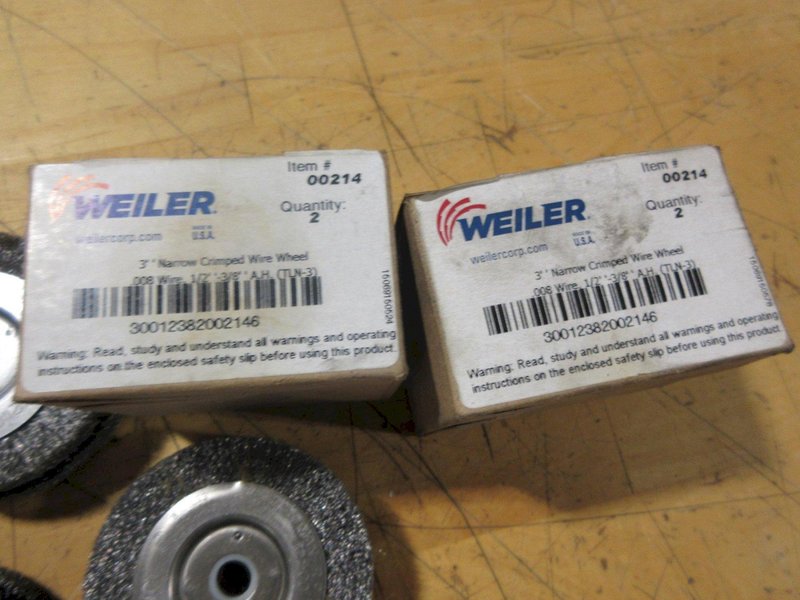 Weiler 3&quot; Narrow Crimped Wire Wheels  00214- Auction Item