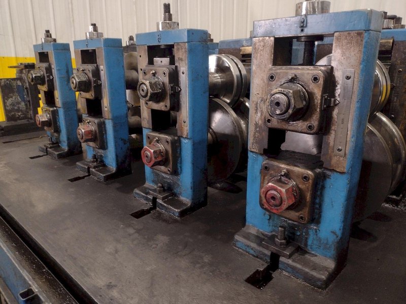 8 STAND X 2" ARDCOR MODEL #F-15 ROLLFORMER, TOOLED FOR ANGLE &amp; CHANNEL: YOBRO #24841