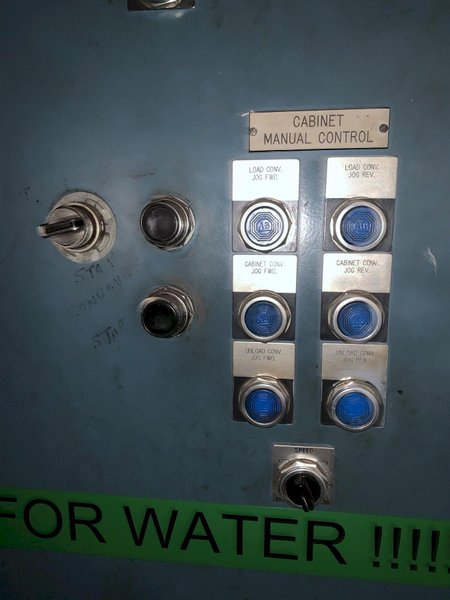 162&quot; WIDE X 6 WHEEL PANGBORN SHOT ROTOBLAST MODEL #ES-1923 TOP &amp; BOTTOM PLATE BLAST CLEANING SYSTEM: STOCK #13319