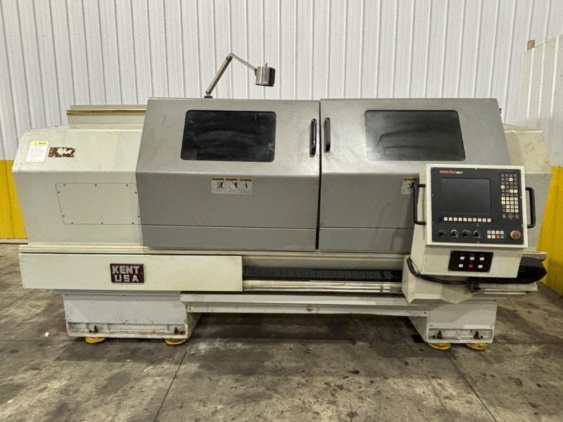26" X 60" KENT MODEL #CKE2660 CNC LATHE W/ TURRET, NEW 2009, ANILAM 4200T CONTROL: STOCK #23751