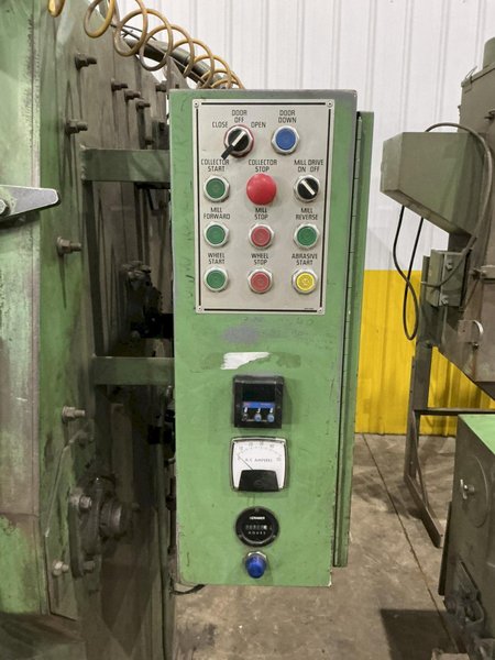 6 CU FT GOFF MODEL #6BB RUBBER BELT TUMBLE TYPE BLAST MACHINE: YOBRO #25035