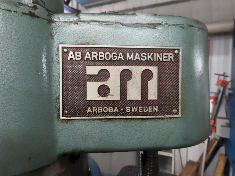Arboga RLM-3512 Radial Arm Drill, Power Elevation, Box Table 3 HP,  Power Quill Feed and MORE!- Auction Item
