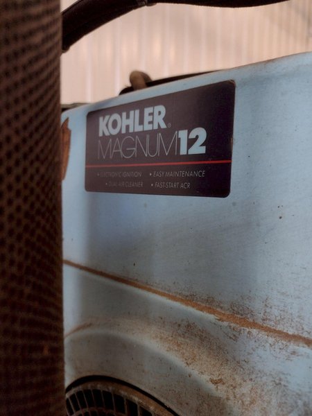 200 GALLON YELLOW BELLIED KOHLER GAS POWERED ROLLING HYDRAULIC OIL VACUUM SUMP SUCKER CART: STOCK #16072