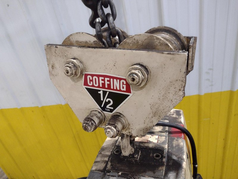 1/2 TON COFFING MODEL EC-1016-3 MOTORIZED POWER CHAIN HOIST: YOBRO #25041