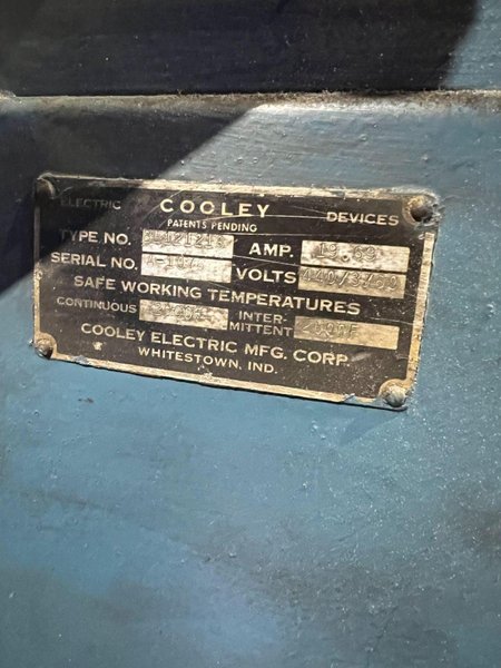 COOLEY ELECTRIC BL121218 BOX FURNACE 440 3 PH USED