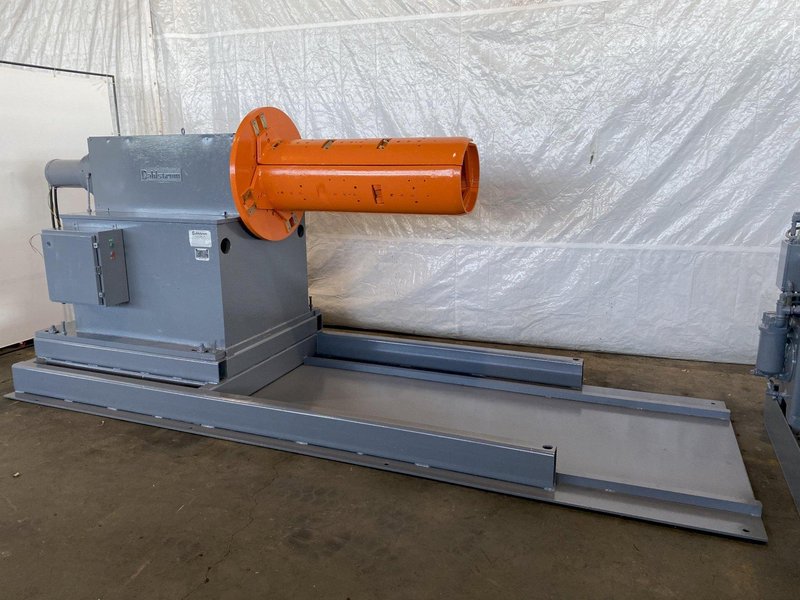 20,000 LB  X 48&quot; DAHLSTROM 20H-48-2024 MOTORIZED UNCOILER. STOCK # 0206322