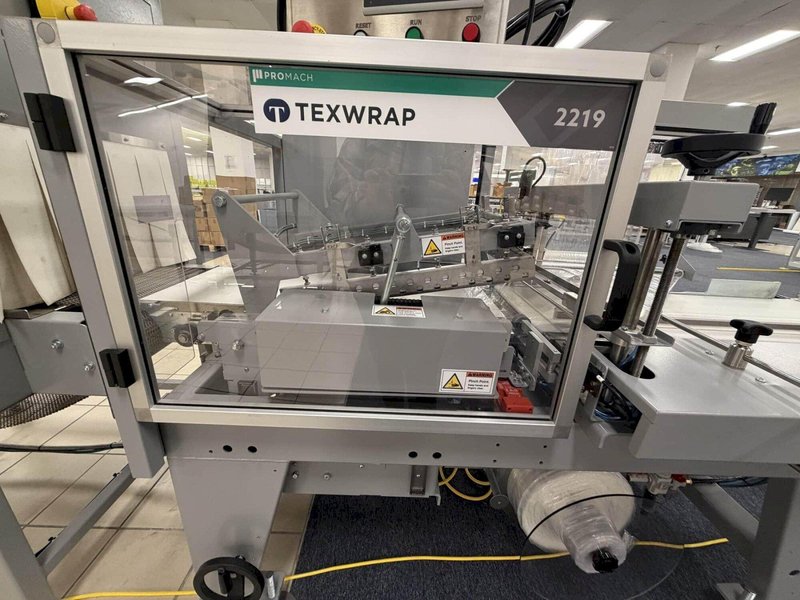 Texwrap 2219L-MTX23030 Fully Automatic In-line L-Bar Sealer and 1322 Single Chamber Shrink Tunnel, 2023