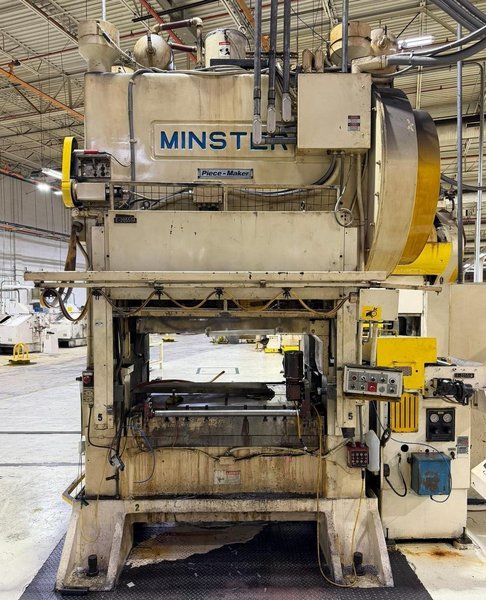 Used Minster Press For Sale - 150 ton Minster Piece-Maker Model P2-150-60 Geared, Year 1996