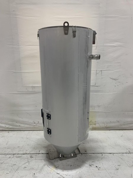 New AEC Drying Hopper, WH200, Approx. 200 lb Capacity, Insulated, Stainless Steel