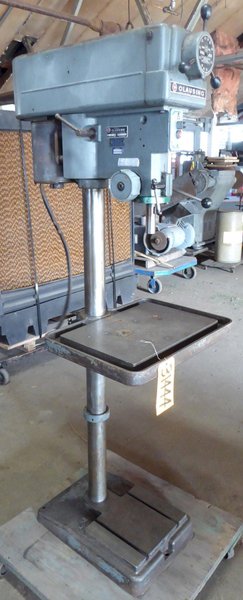 15&quot; Clausing Single Spindle Drill, Floor Model, V-Speed, 3/4 HP